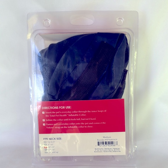 Gently Used TOTAL PET HEALTH INFLATABLE COLLAR BLUE - Picture 3 of 9
